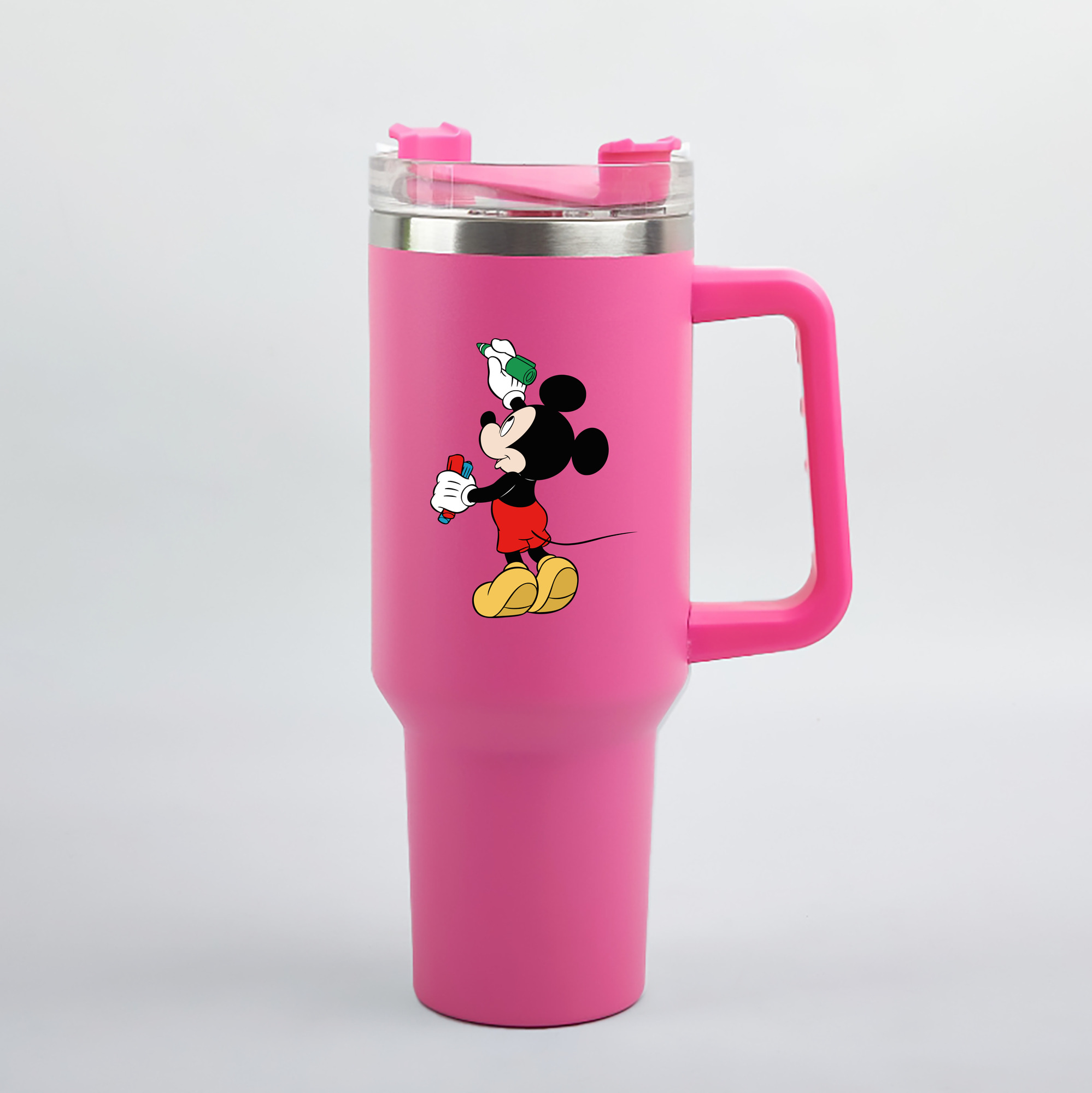 （画像用） ミッキーマウス Mickey Mouse 1200mL車用タンブラー（カラープリント）